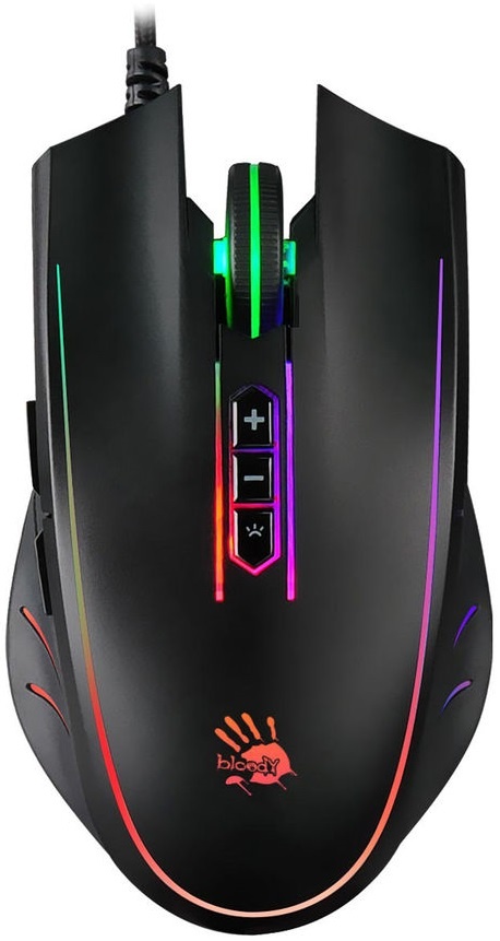 Мышь проводная A4Tech Bloody Q81 черный, 3200 dpi, USB, кнопки - 8
