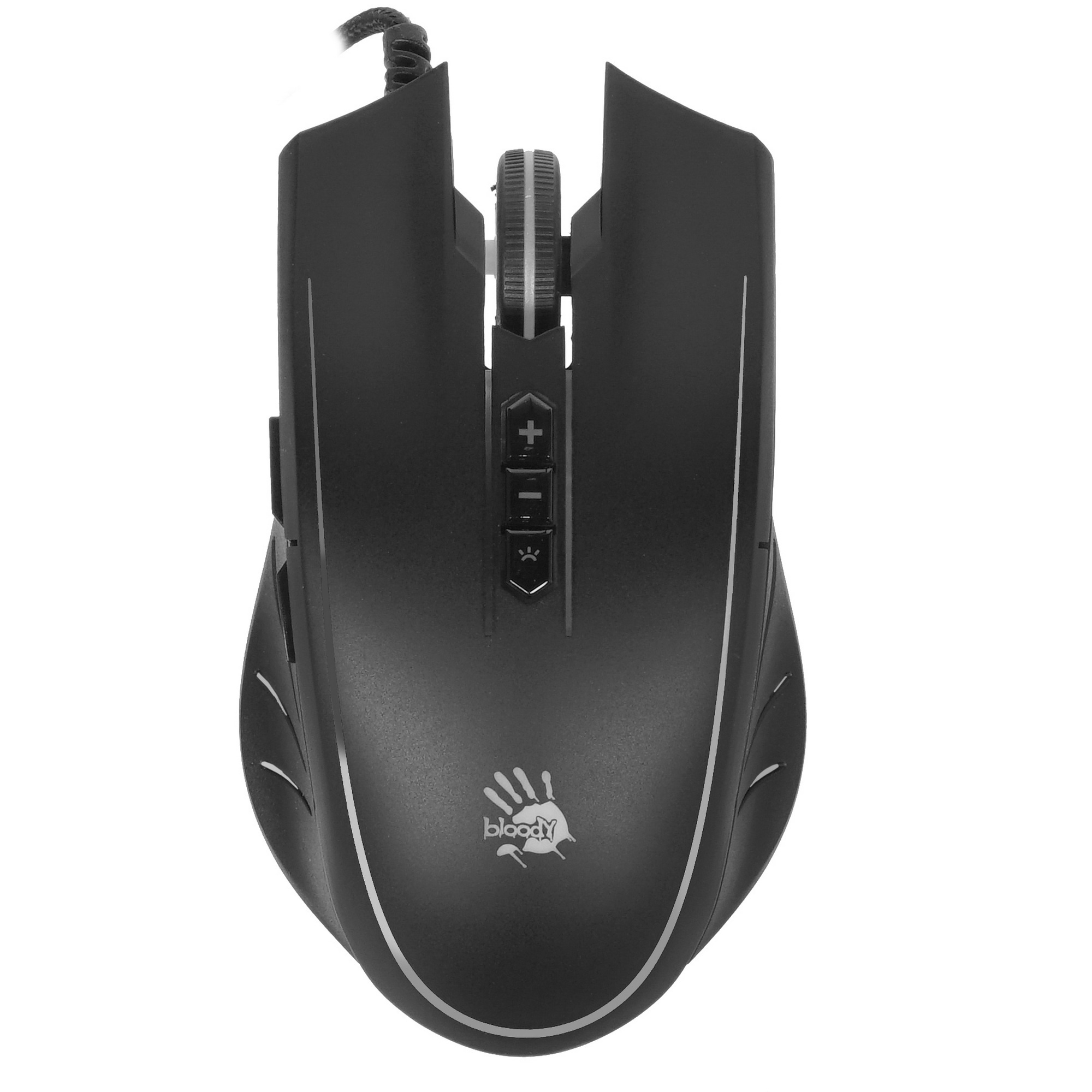 Мышь проводная A4Tech Bloody Q81 черный, 3200 dpi, USB, кнопки - 8