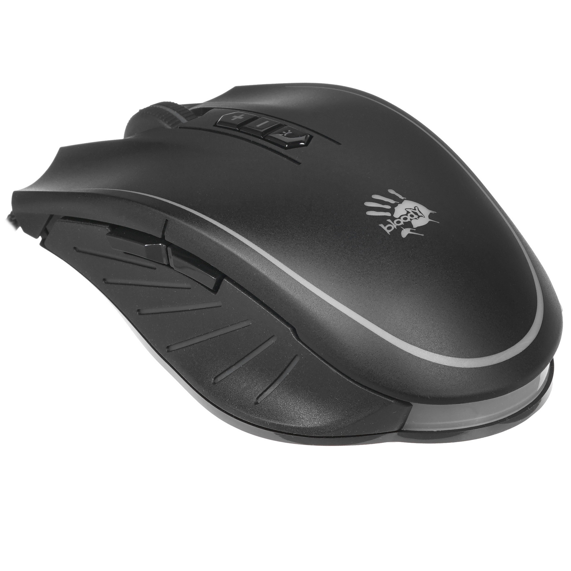 Мышь проводная A4Tech Bloody Q81 черный, 3200 dpi, USB, кнопки - 8