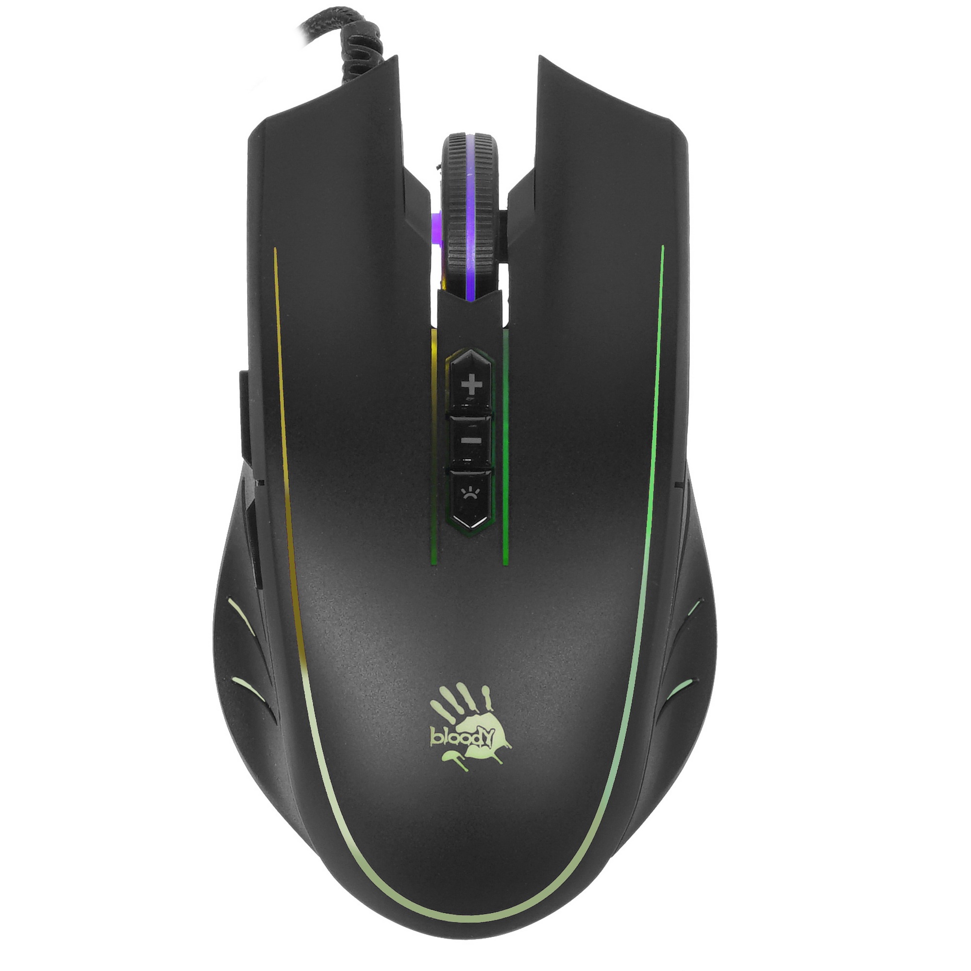 Мышь проводная A4Tech Bloody Q81 черный, 3200 dpi, USB, кнопки - 8
