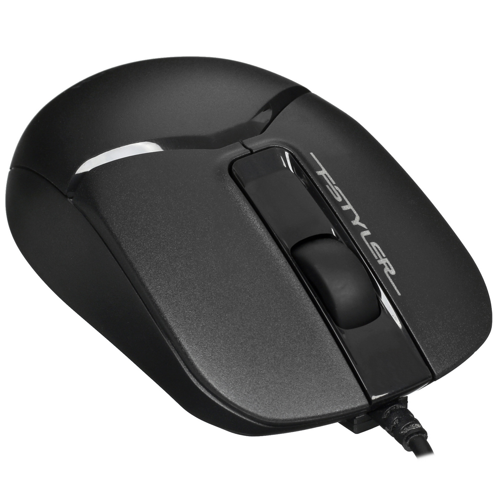 Мышь проводная A4Tech Fstyler FM12ST черный, 1200 dpi, USB, кнопки - 3