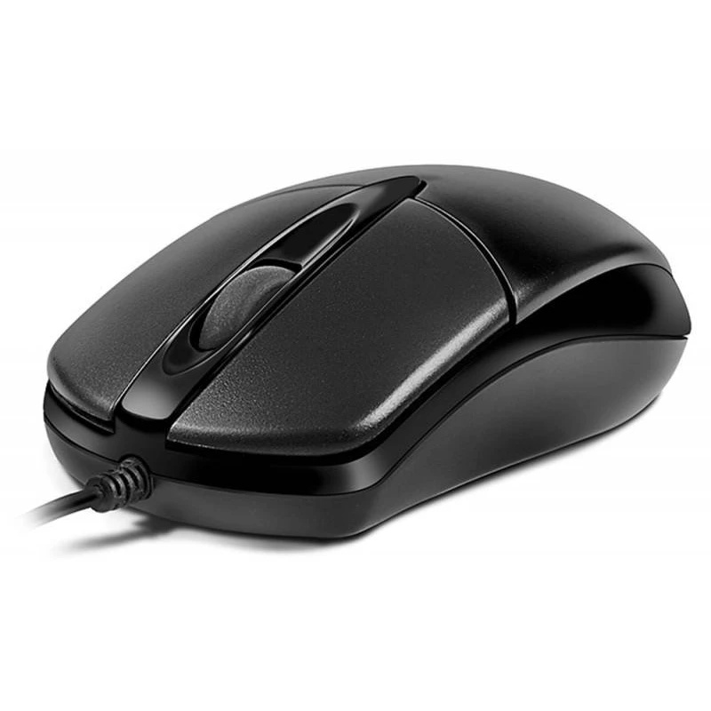 Мышь проводная Oklick 275M черный, 1000 dpi, USB, кнопки - 3