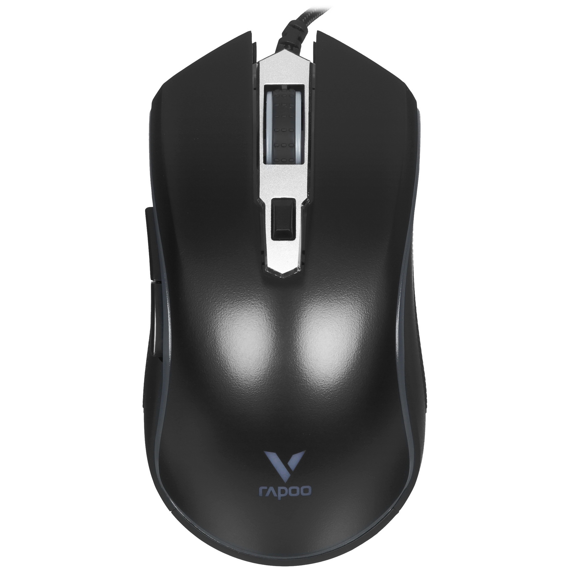 Мышь  Rapoo V25S черный оптическая (2000dpi) USB2.0 (5but)