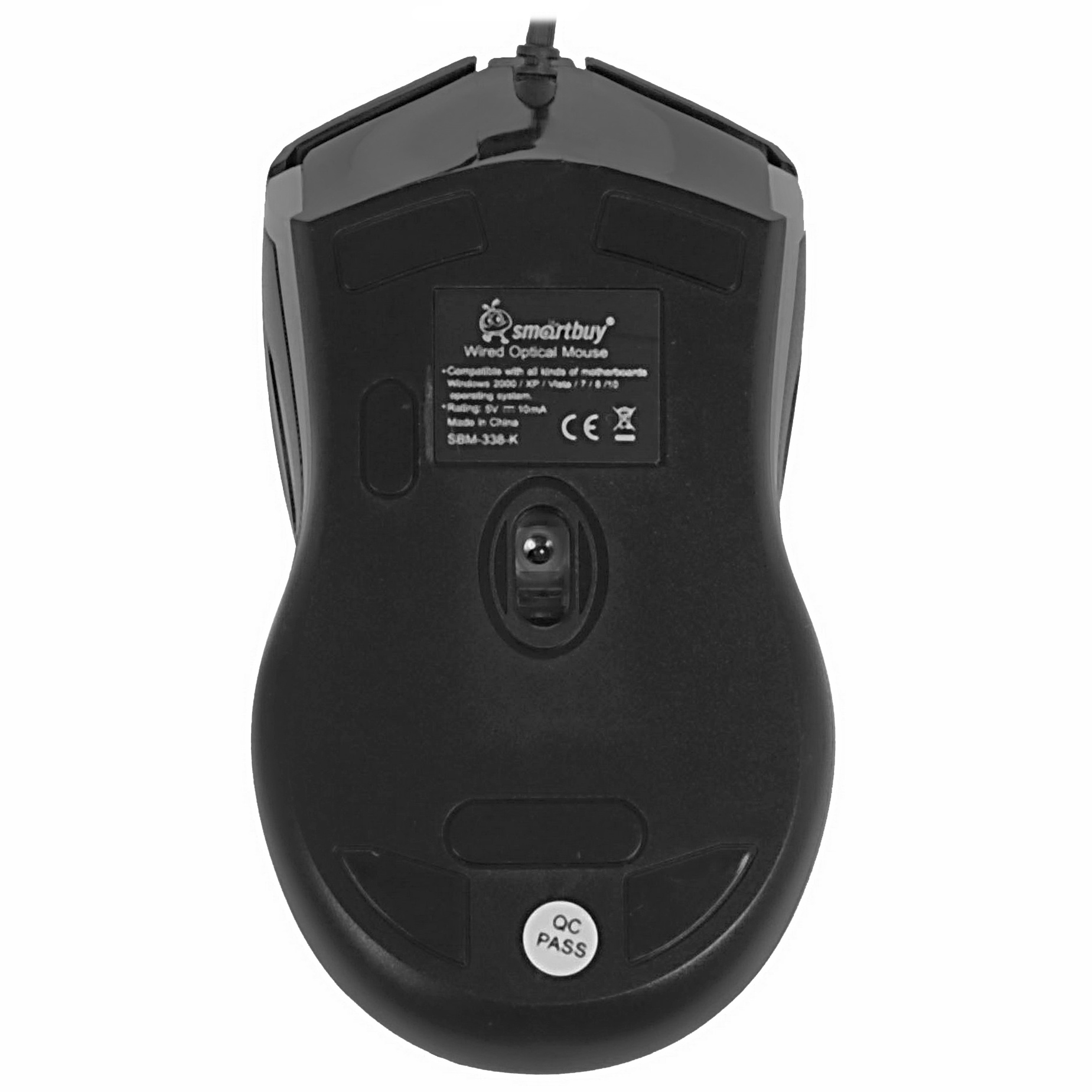 Мышь проводная Smartbuy ONE 338 черная SBM-338-K