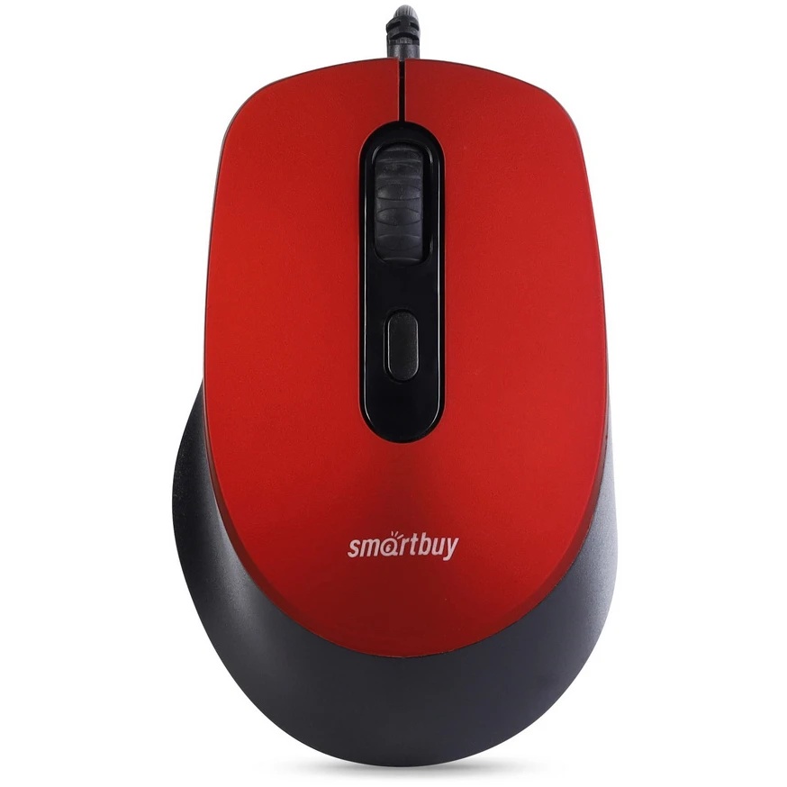 Мышь проводная беззвучная Smartbuy ONE 265-R красная / 40 [SBM-265-R]