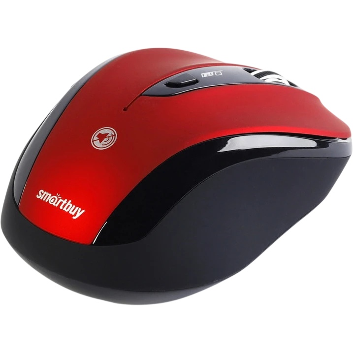 Мышь беспроводная беззвучная Smartbuy 612AG красная, Blue LED SBM-612AG-RK