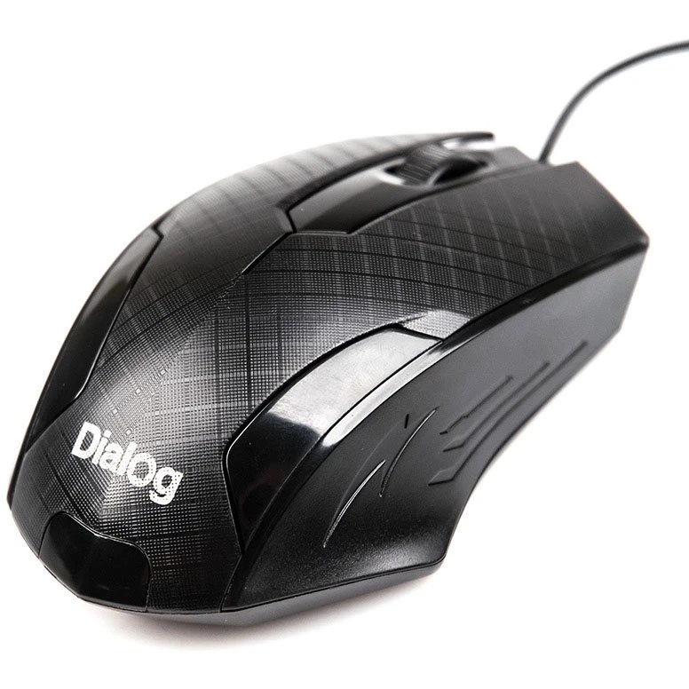 Мышь Dialog Pointer MOP-07U Black USB, оптическая мышь, 3 кнопки + ролик