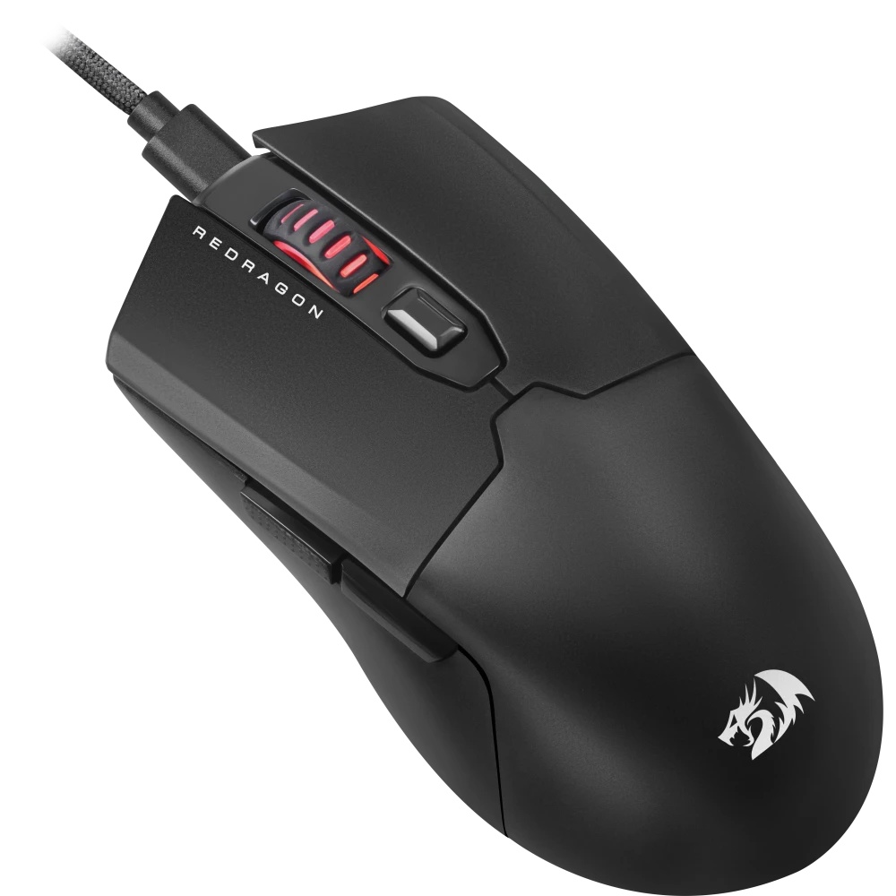 Игровая мышь REDRAGON FYZU чёрная (USB, Pixart P3395, Huano, 6 кн., 26000 Dpi, RGB подсветка)