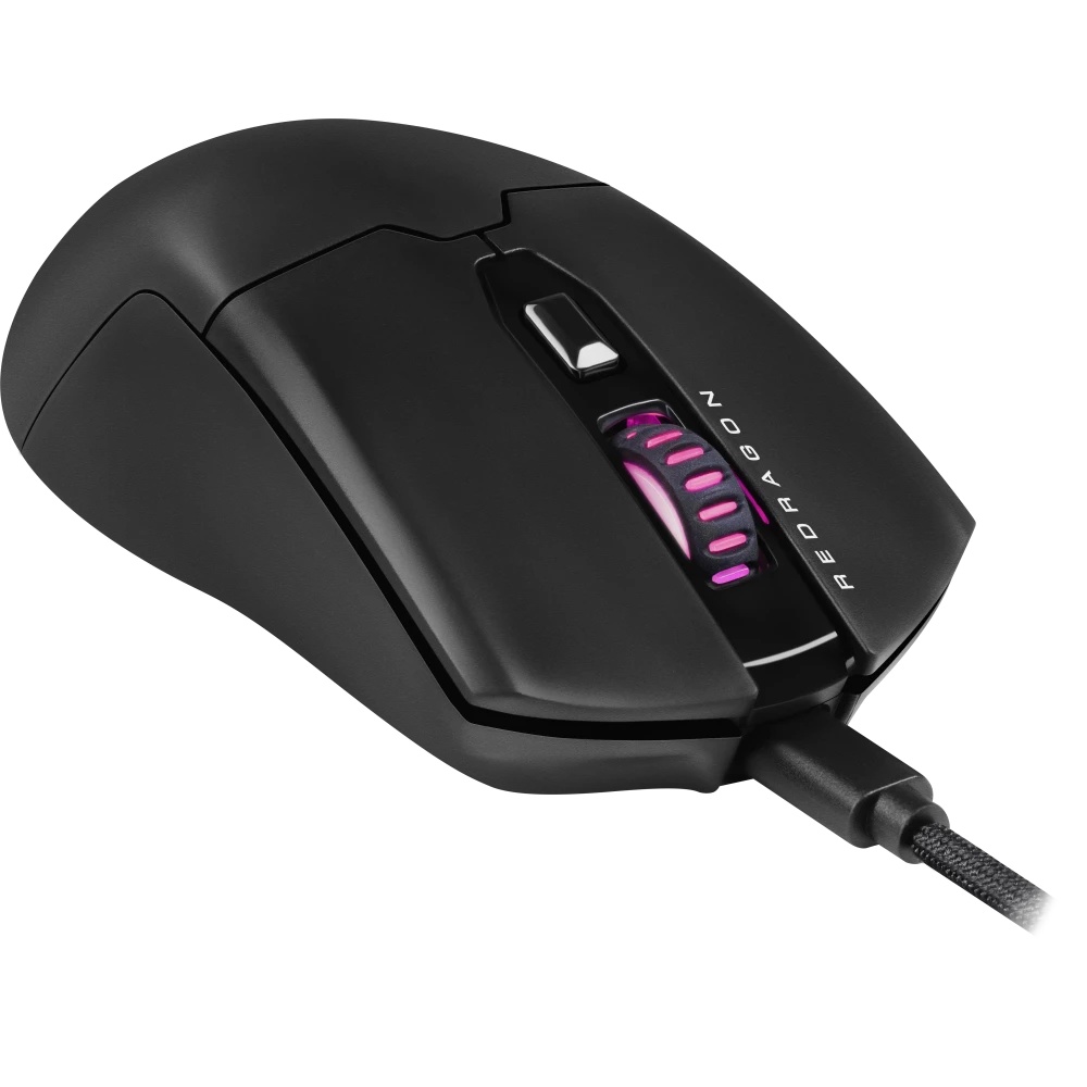 Игровая мышь REDRAGON FYZU чёрная (USB, Pixart P3395, Huano, 6 кн., 26000 Dpi, RGB подсветка)