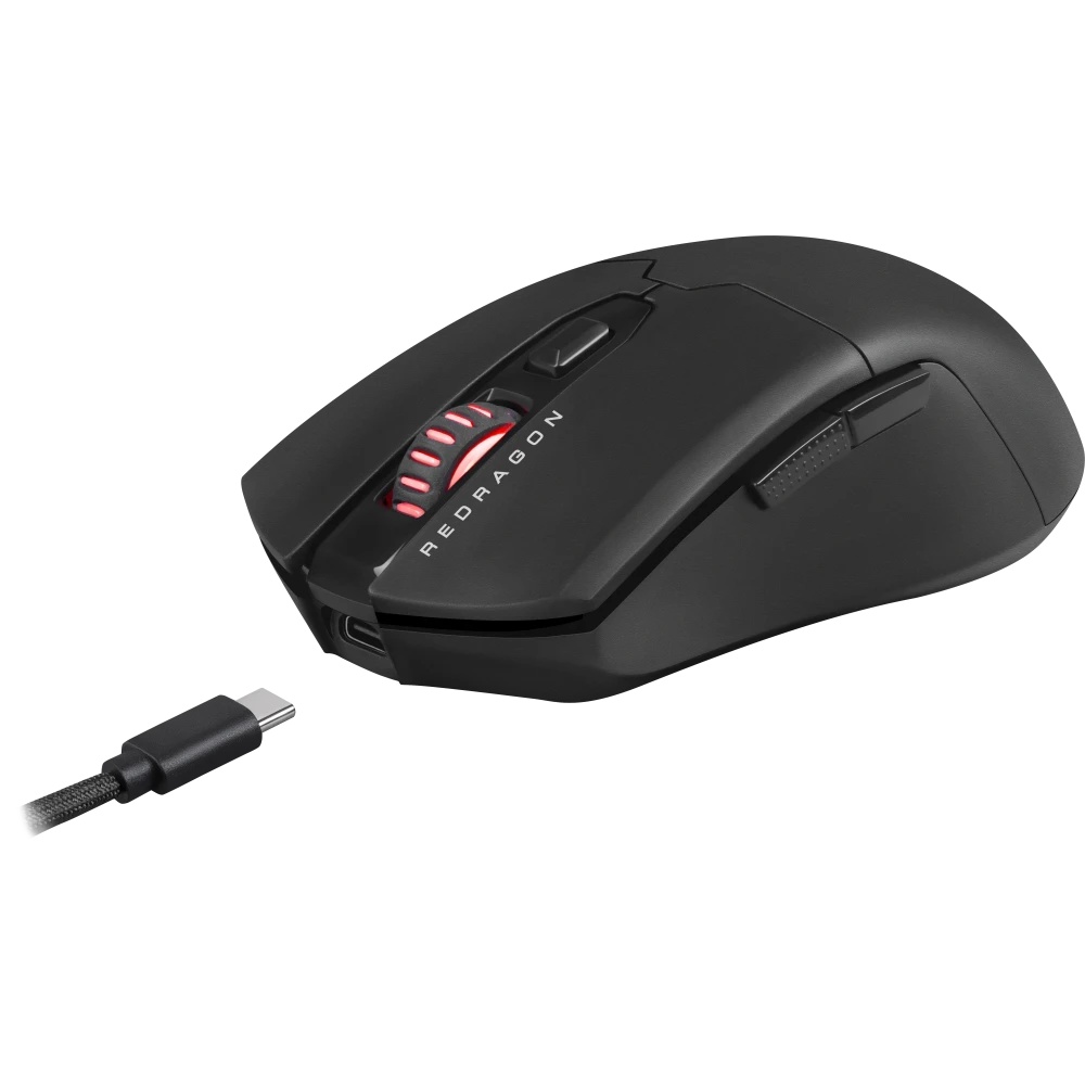 Игровая мышь REDRAGON FYZU чёрная (USB, Pixart P3395, Huano, 6 кн., 26000 Dpi, RGB подсветка)