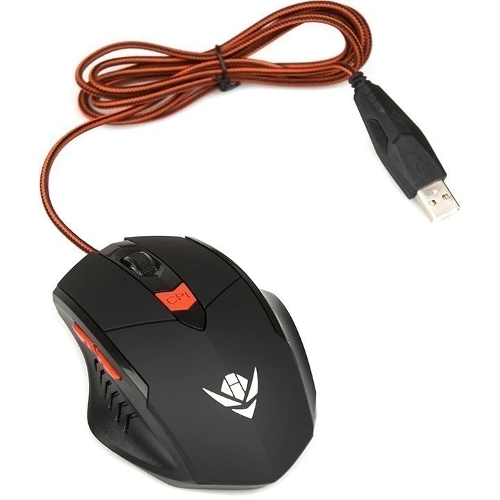 Мышь Dialog MOG-11U Nakatomi Gaming - 6 кнопок + ролик, USB ,черная