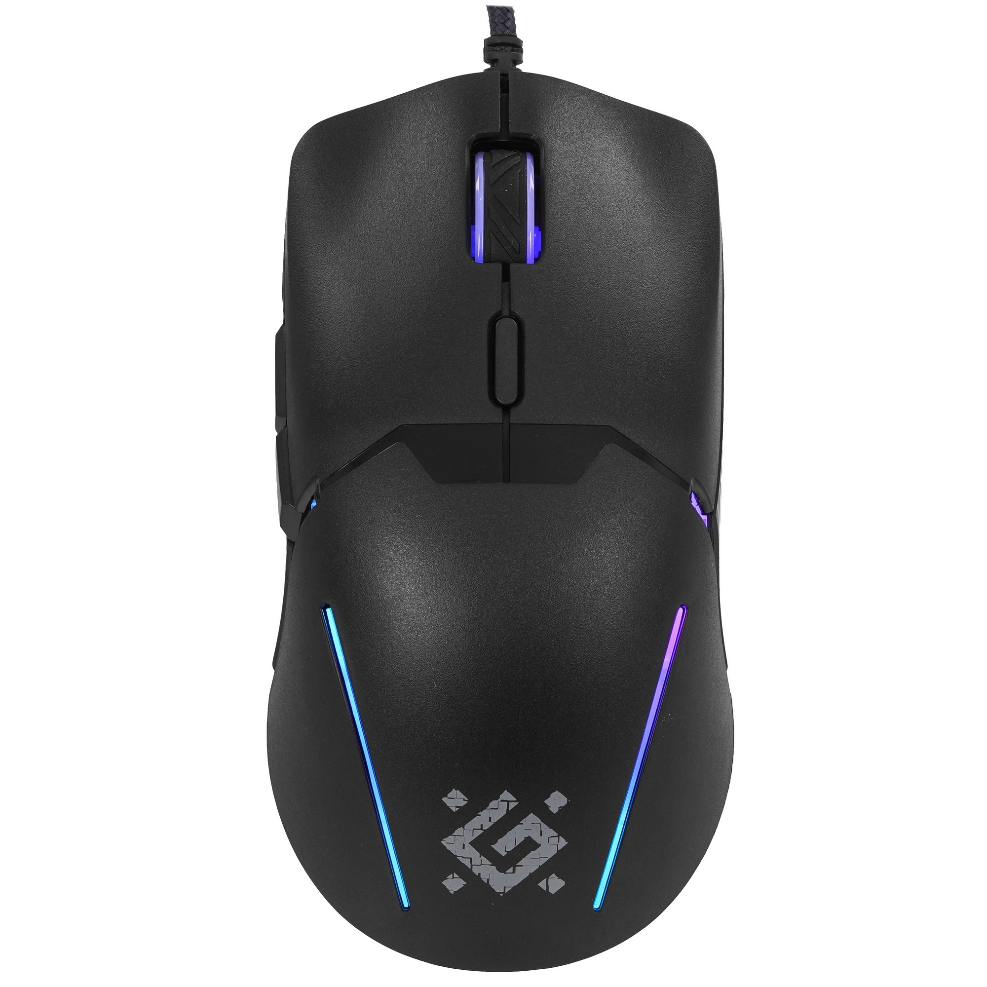Игровая мышь DEFENDER LONGSHOT черная (6 кнопок, 3600 dpi, подсветка, USB, GM-049)