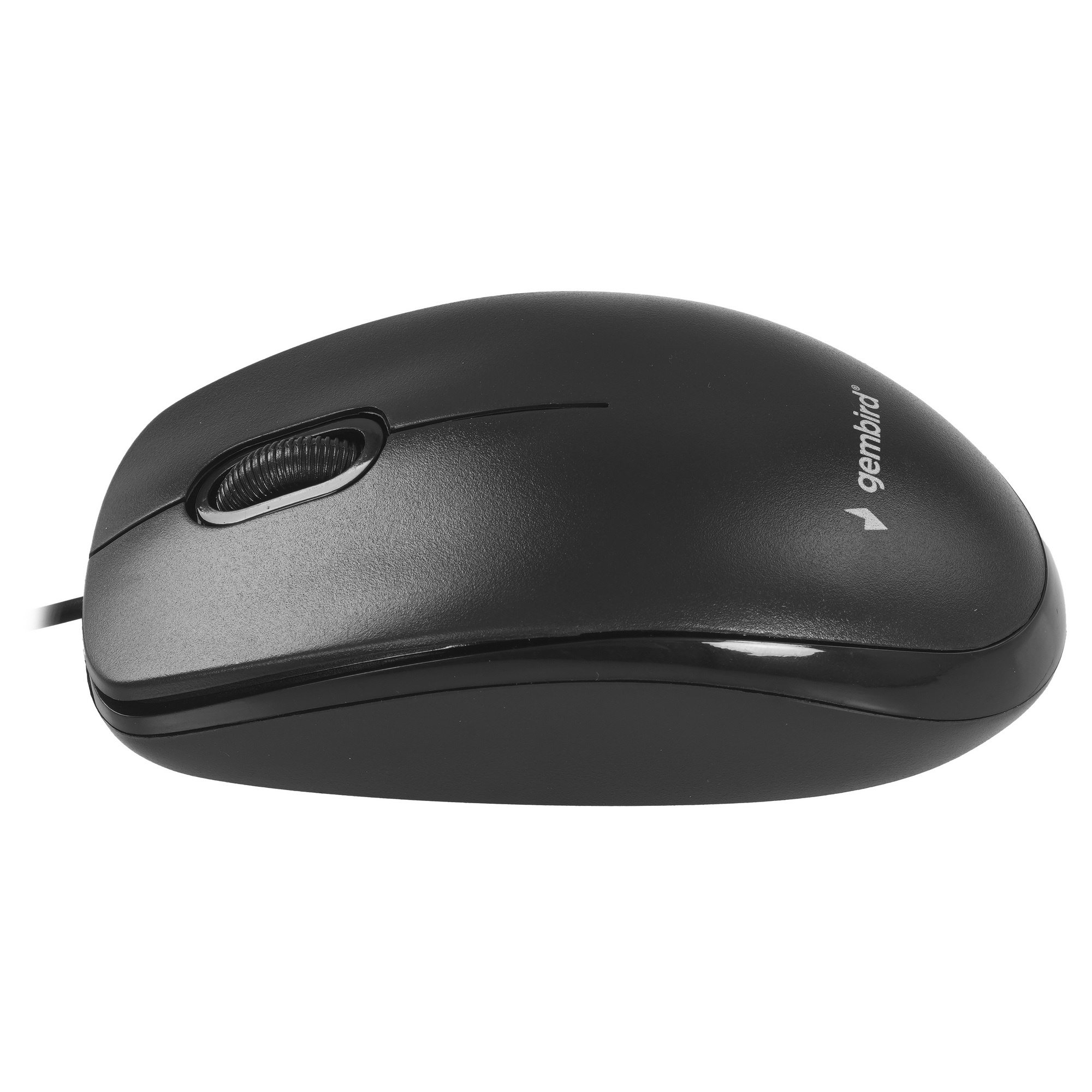 Мышь проводная Gembird MOP-200 черный, 1000 dpi, USB, кнопки - 3