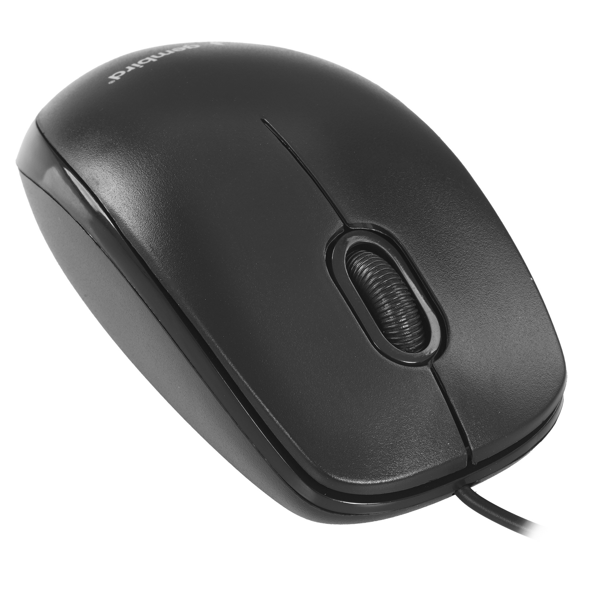Мышь проводная Gembird MOP-200 черный, 1000 dpi, USB, кнопки - 3