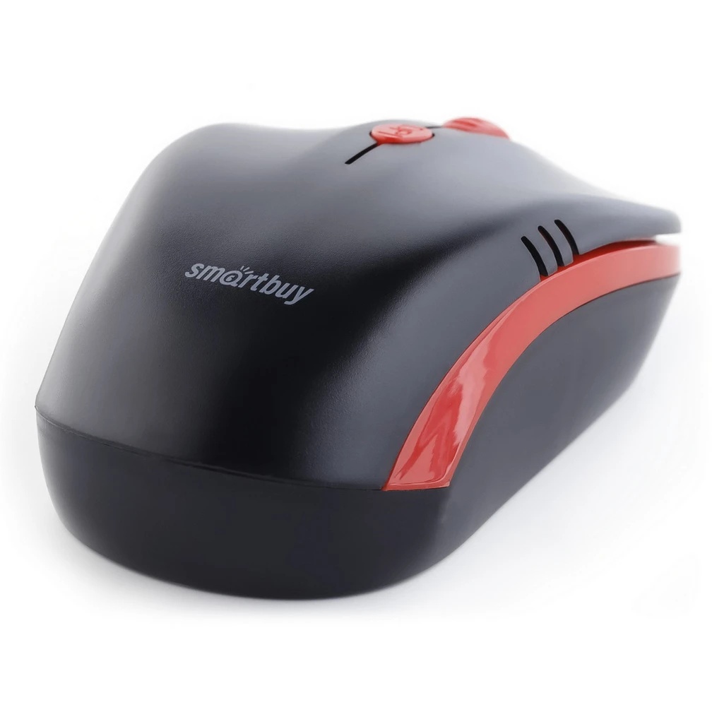 Мышь беспроводная с зарядкой от USB Smartbuy ONE 344CAG черно-красная SBM-344CAG-KR