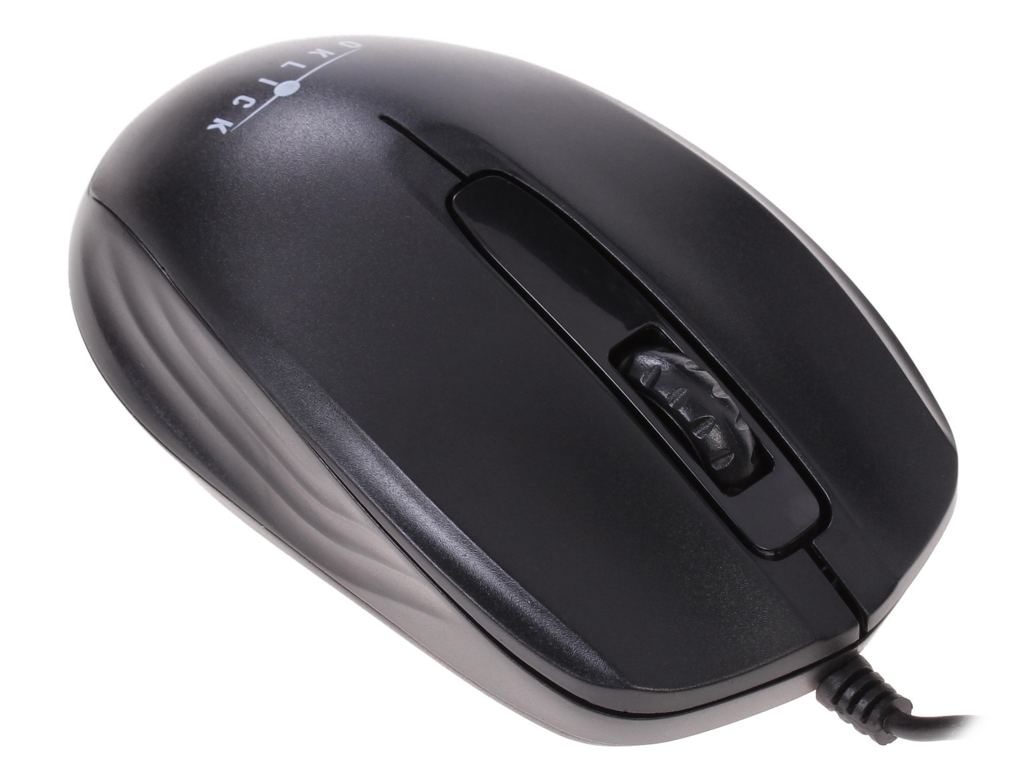 Мышь проводная Oklick 195M черный, 800 dpi, USB, кнопки - 3