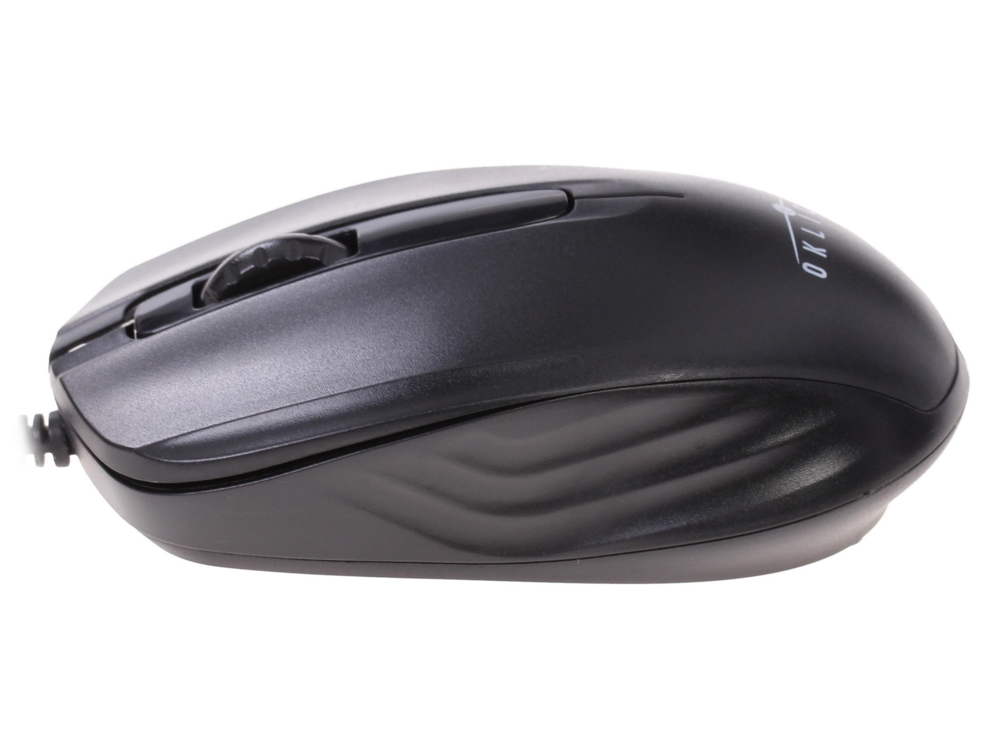 Мышь проводная Oklick 195M черный, 800 dpi, USB, кнопки - 3