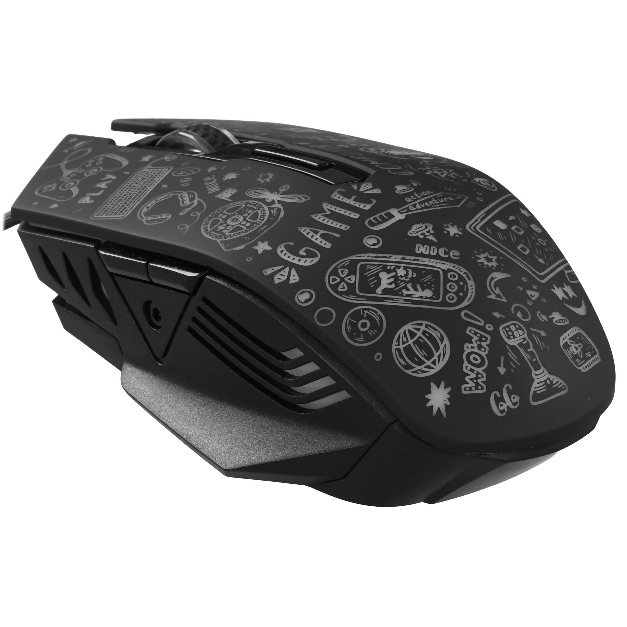 Мышь проводная игровая SMARTBUY (SBM-745G-K) RUSH X15 серный