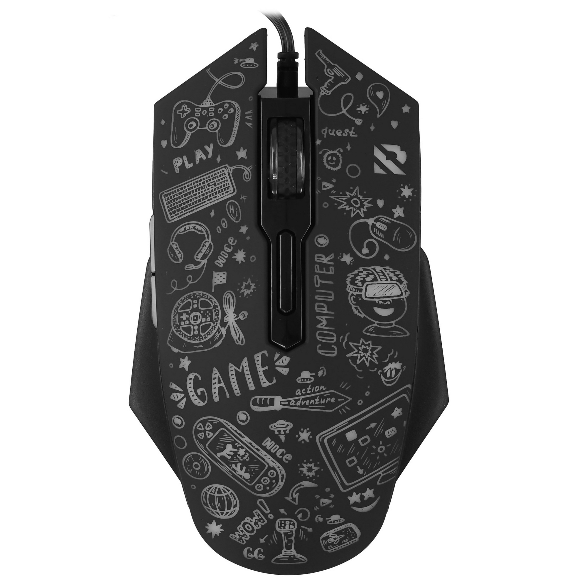 Мышь проводная игровая SMARTBUY (SBM-745G-K) RUSH X15 серный
