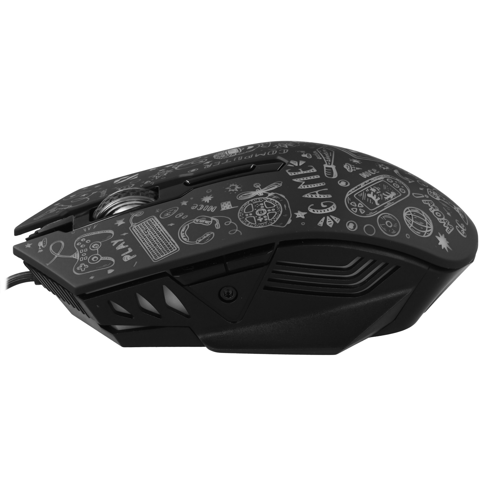 Мышь проводная игровая SMARTBUY (SBM-745G-K) RUSH X15 серный