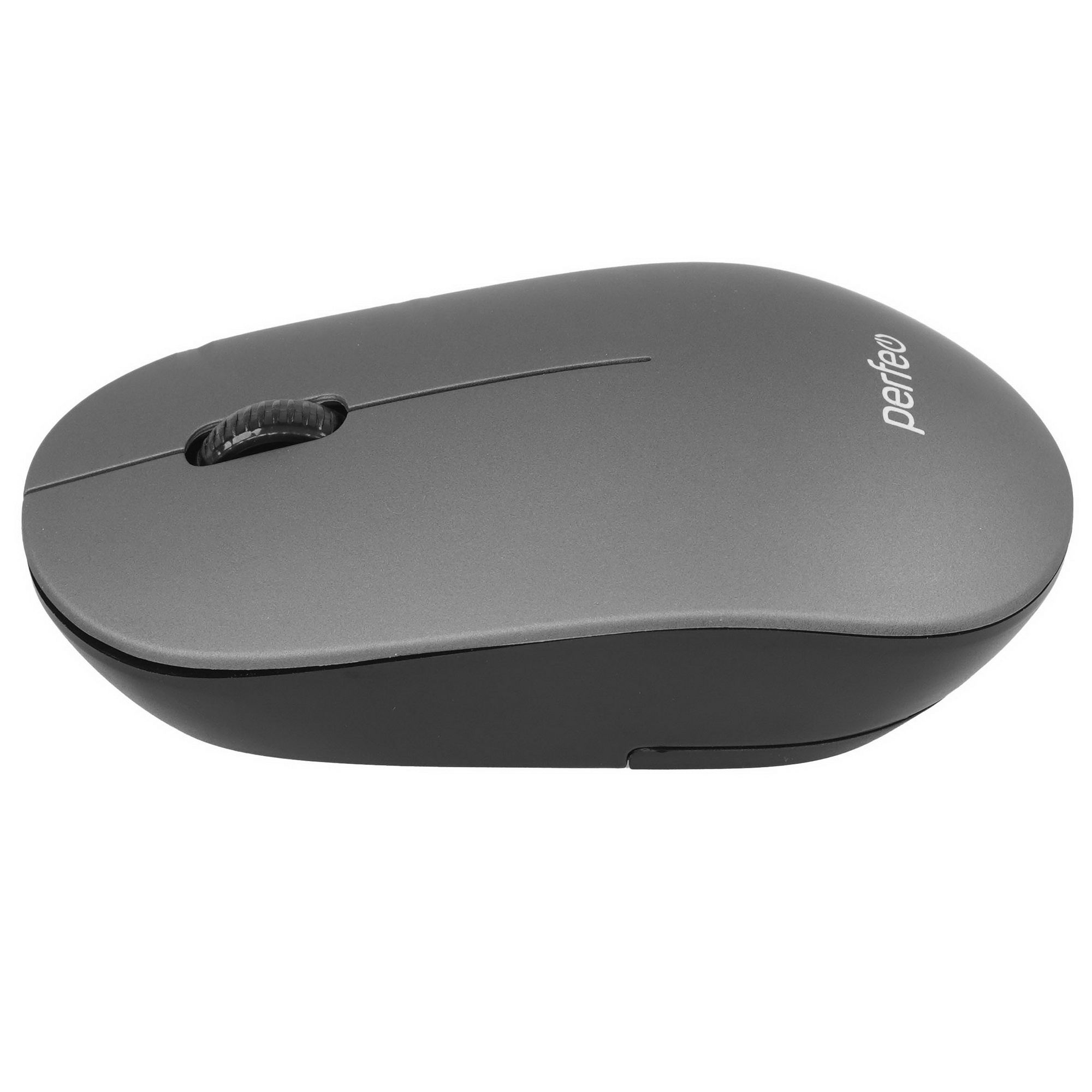 Мышь беспроводная PERFEO (PF_B4907) TREND , 3 кн, DPI 1200, USB, серый