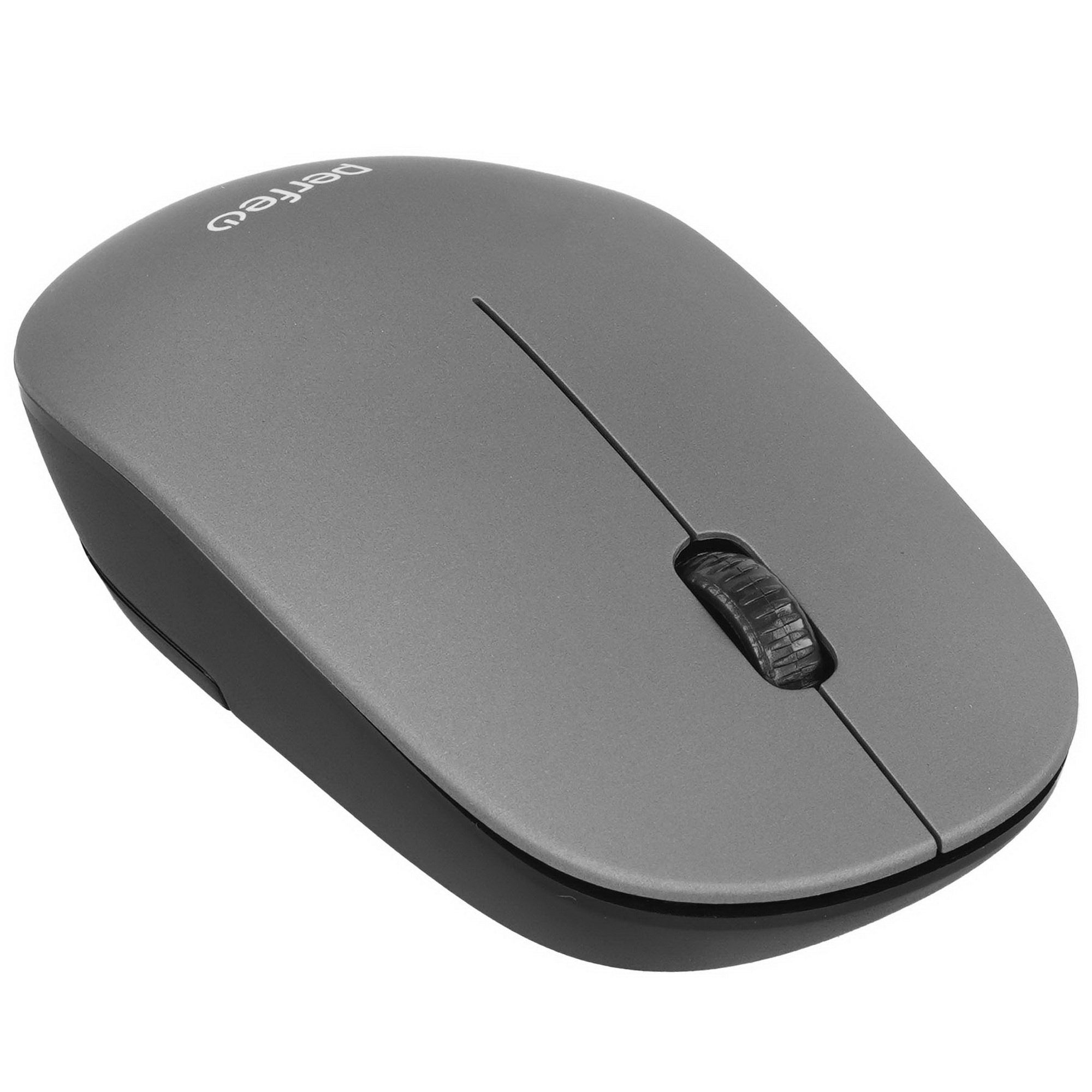 Мышь беспроводная PERFEO (PF_B4907) TREND , 3 кн, DPI 1200, USB, серый