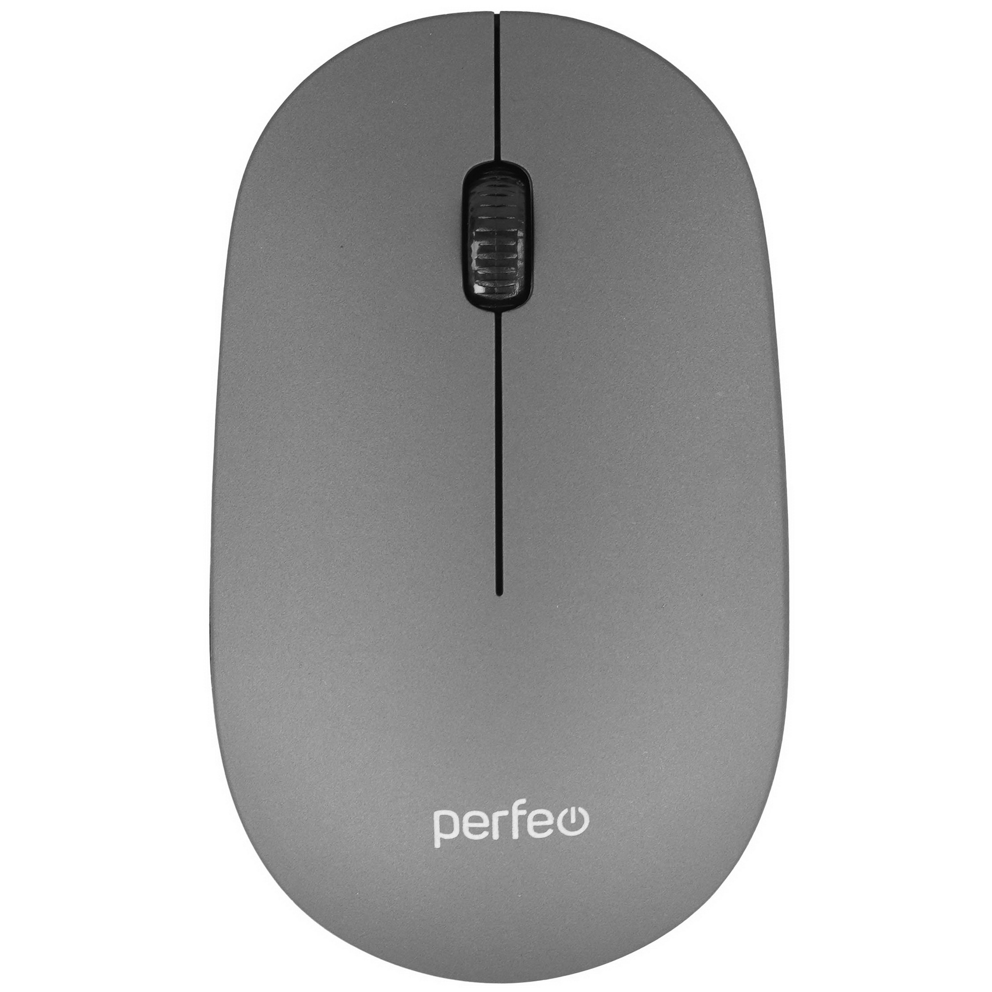 Мышь беспроводная PERFEO (PF_B4907) TREND , 3 кн, DPI 1200, USB, серый