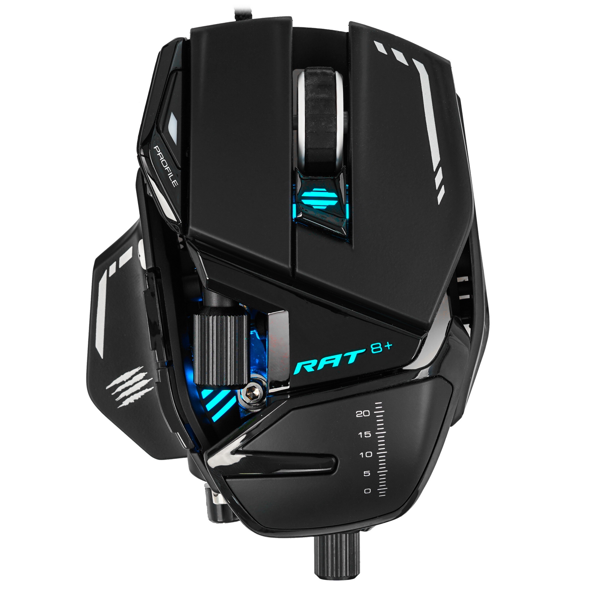 Мышь проводная Mad Catz R.A.T. 8+ черный, 16000 dpi, USB, кнопки - 11