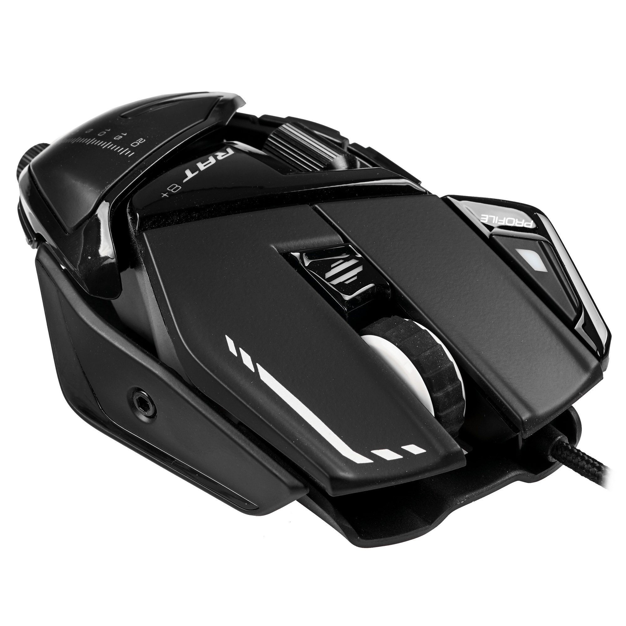Мышь проводная Mad Catz R.A.T. 8+ черный, 16000 dpi, USB, кнопки - 11