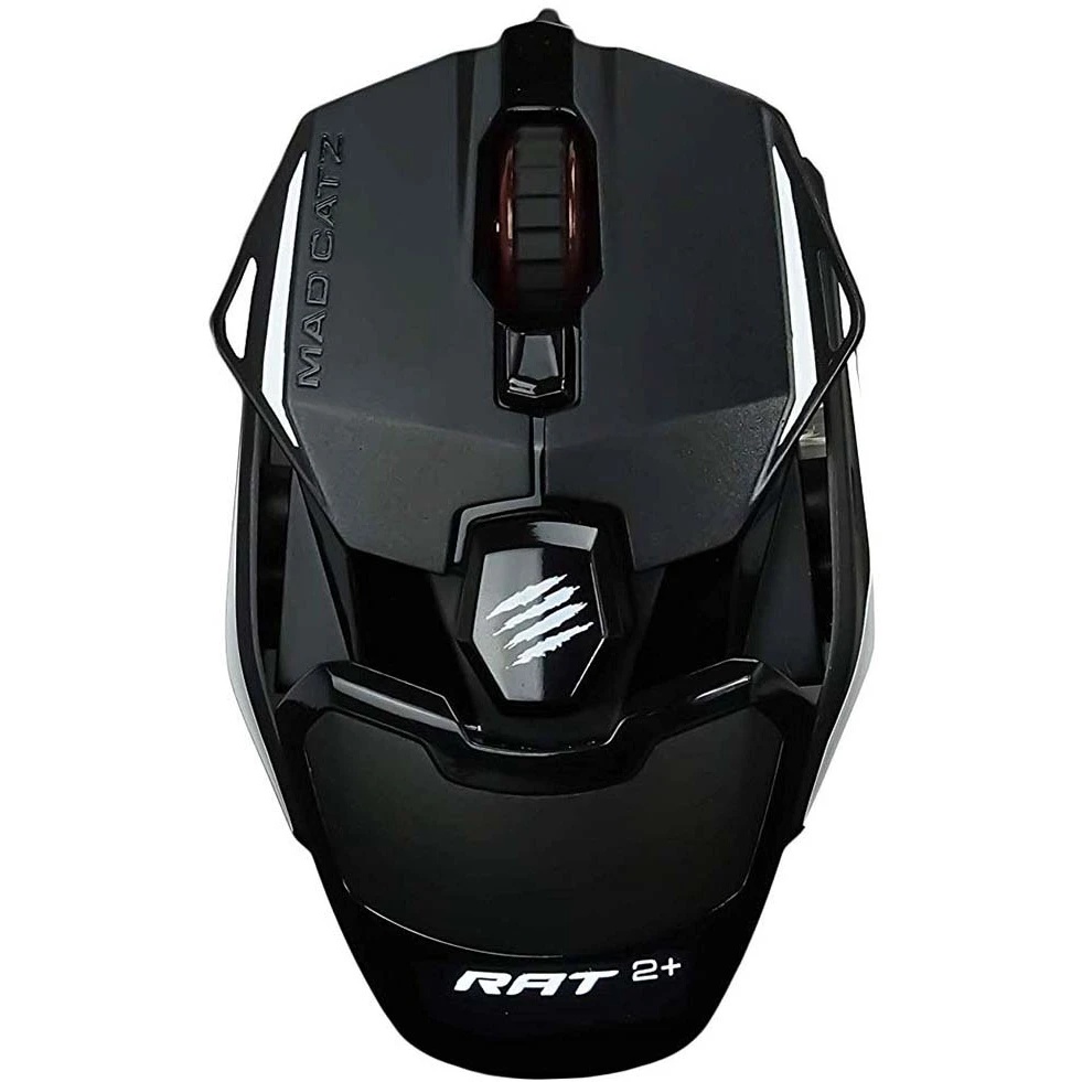 Мышь проводная Mad Catz R.A.T. 2+ черный, 5000 dpi, USB, кнопки - 3