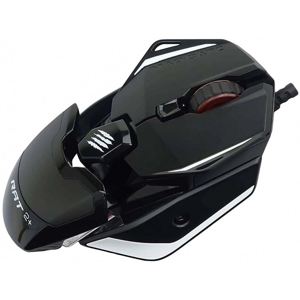 Мышь проводная Mad Catz R.A.T. 2+ черный, 5000 dpi, USB, кнопки - 3