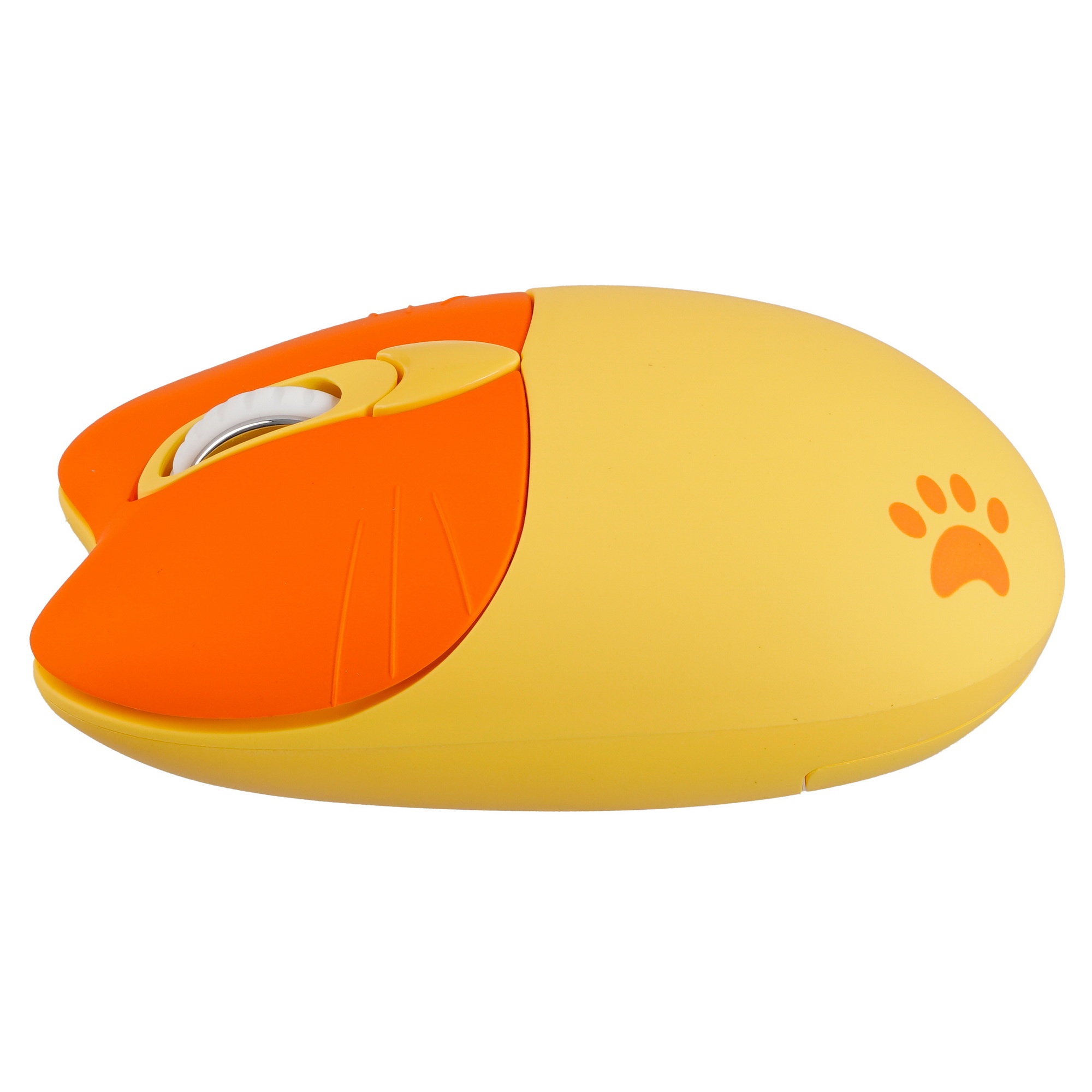 Мышь беспроводная PERFEO (PF_B3404) KITTY , 4 кн, «Silent Click» DPI 800-1600, USB, жёлт
