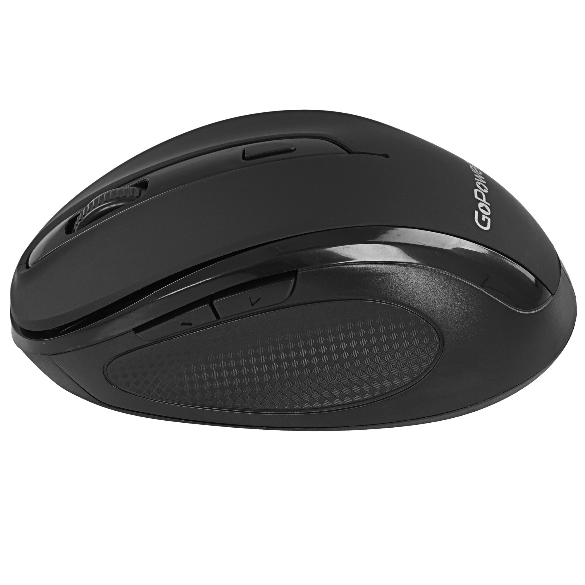 Мышь беспроводная GoPower GPM03 классическая USB бесшумная Soft-Touch черный (1/100)