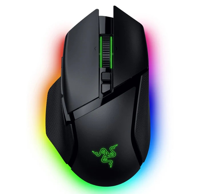 Мышь беспроводная/проводная Razer Basilisk V3 Pro 35K черный, 35000 dpi, радиоканал, Bluetooth, USB,