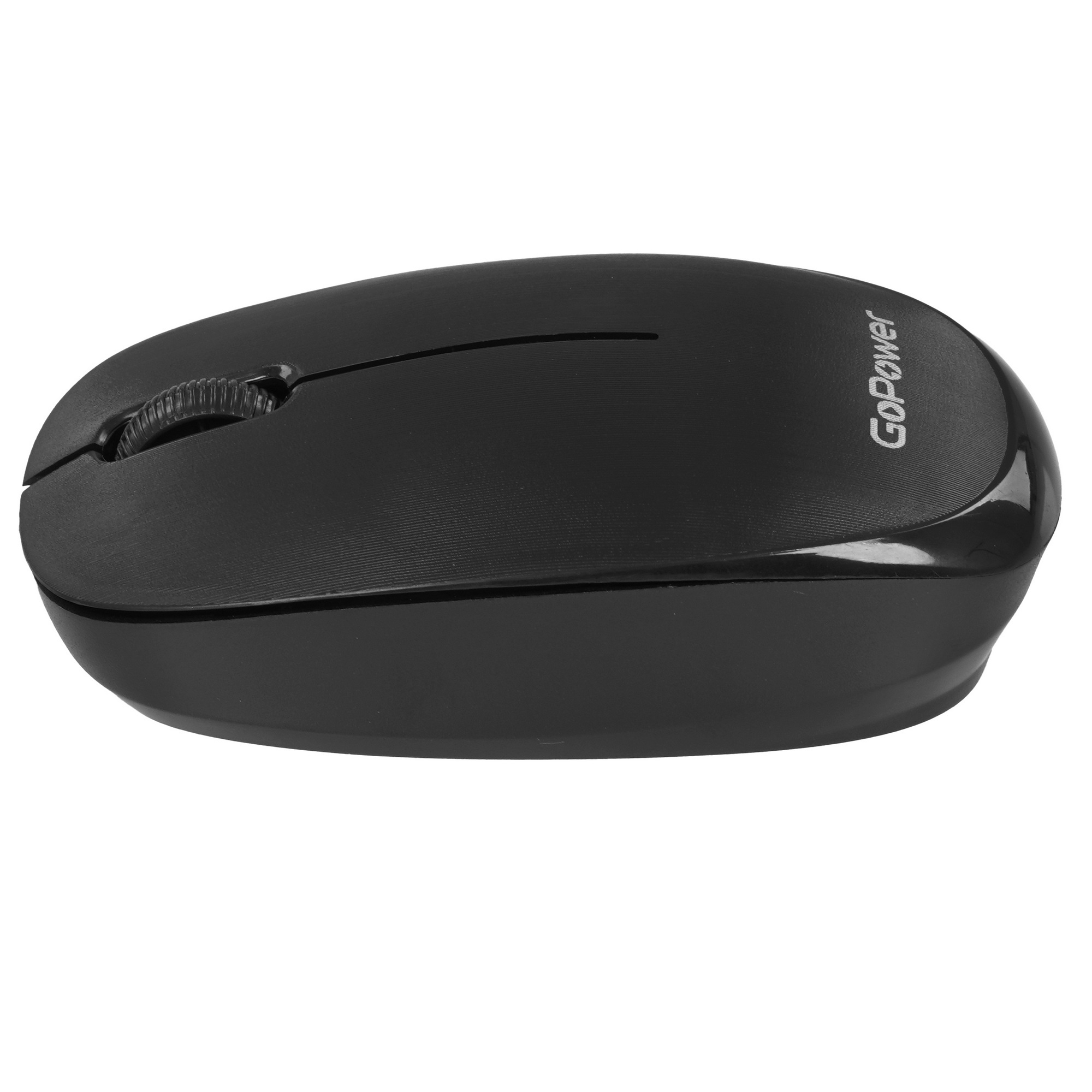 Мышь беспроводная GoPower GPM02 классическая USB черный (1/100)