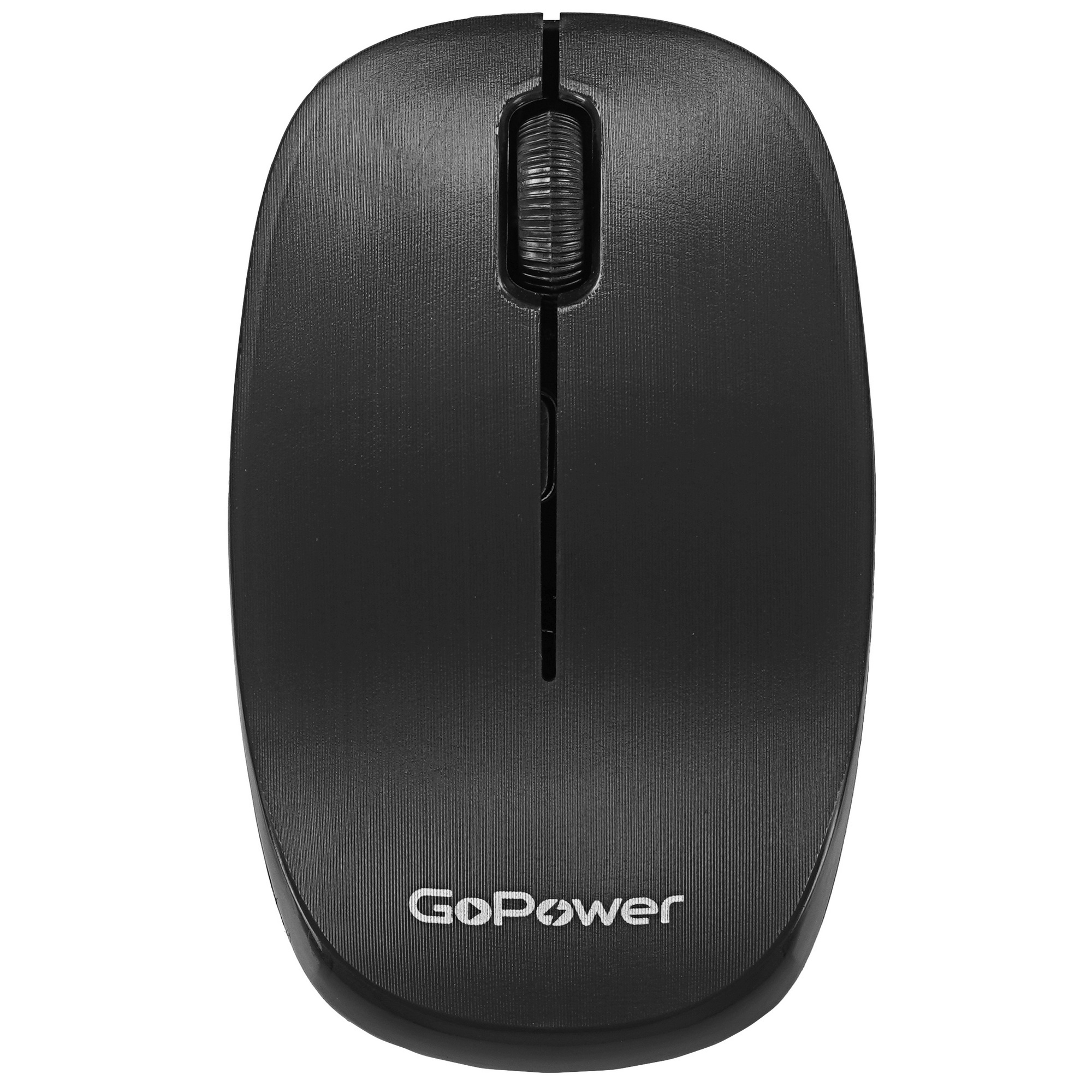 Мышь беспроводная GoPower GPM02 классическая USB черный (1/100)