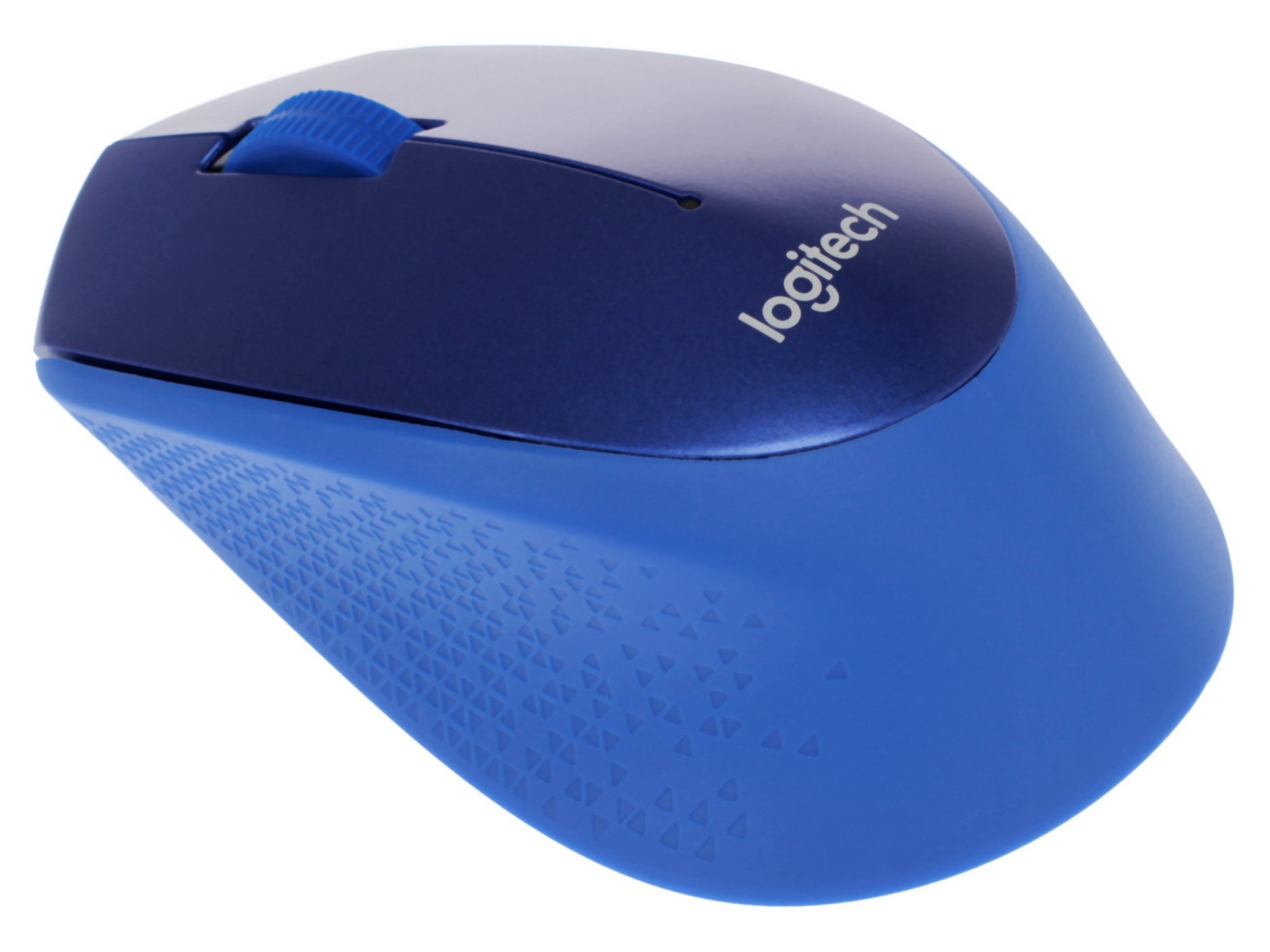 Мышь беспроводная Logitech M330 SILENT PLUS синий, 1000 dpi, радиоканал, USB, кнопки - 3