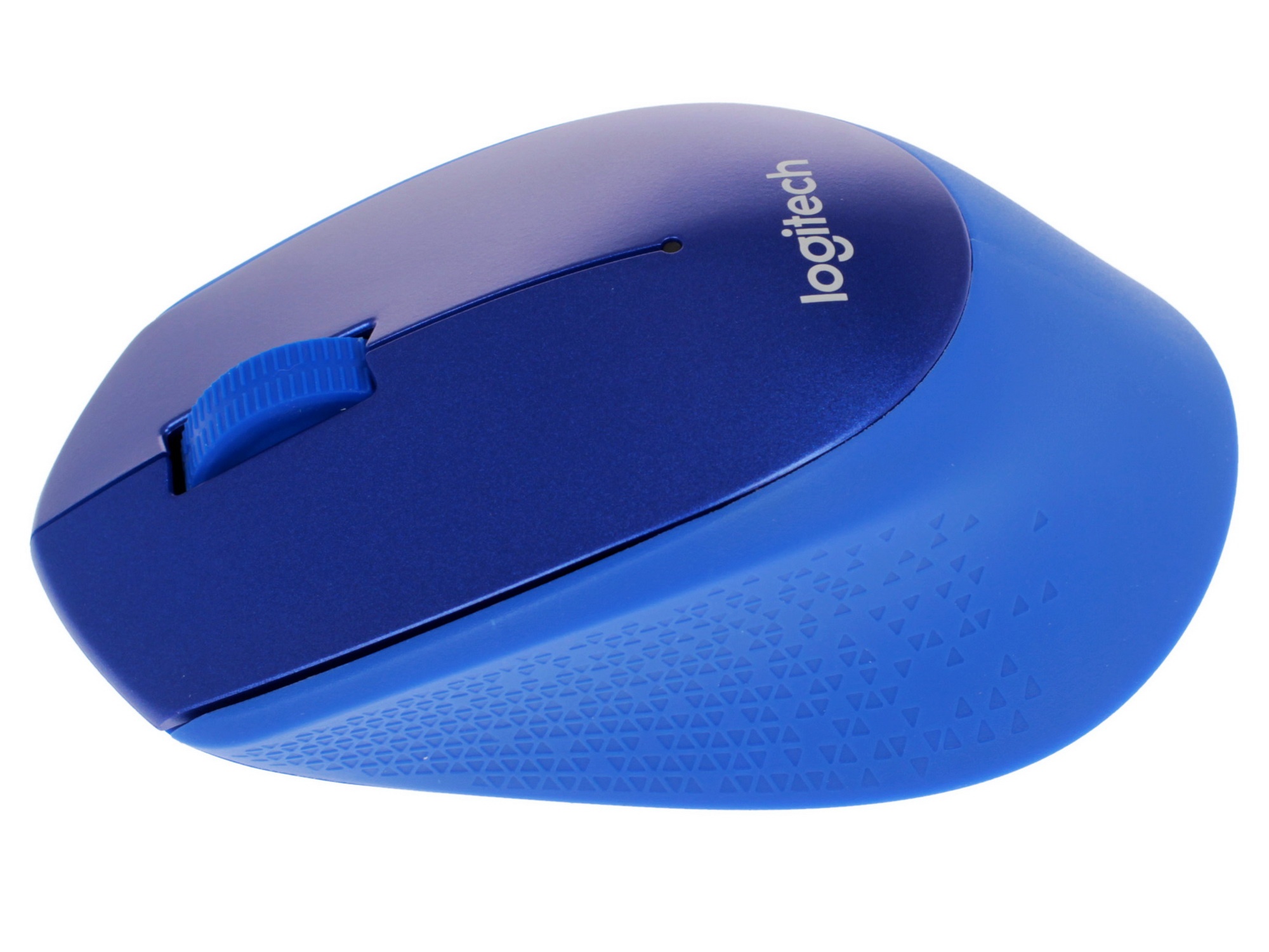 Мышь беспроводная Logitech M330 SILENT PLUS синий, 1000 dpi, радиоканал, USB, кнопки - 3