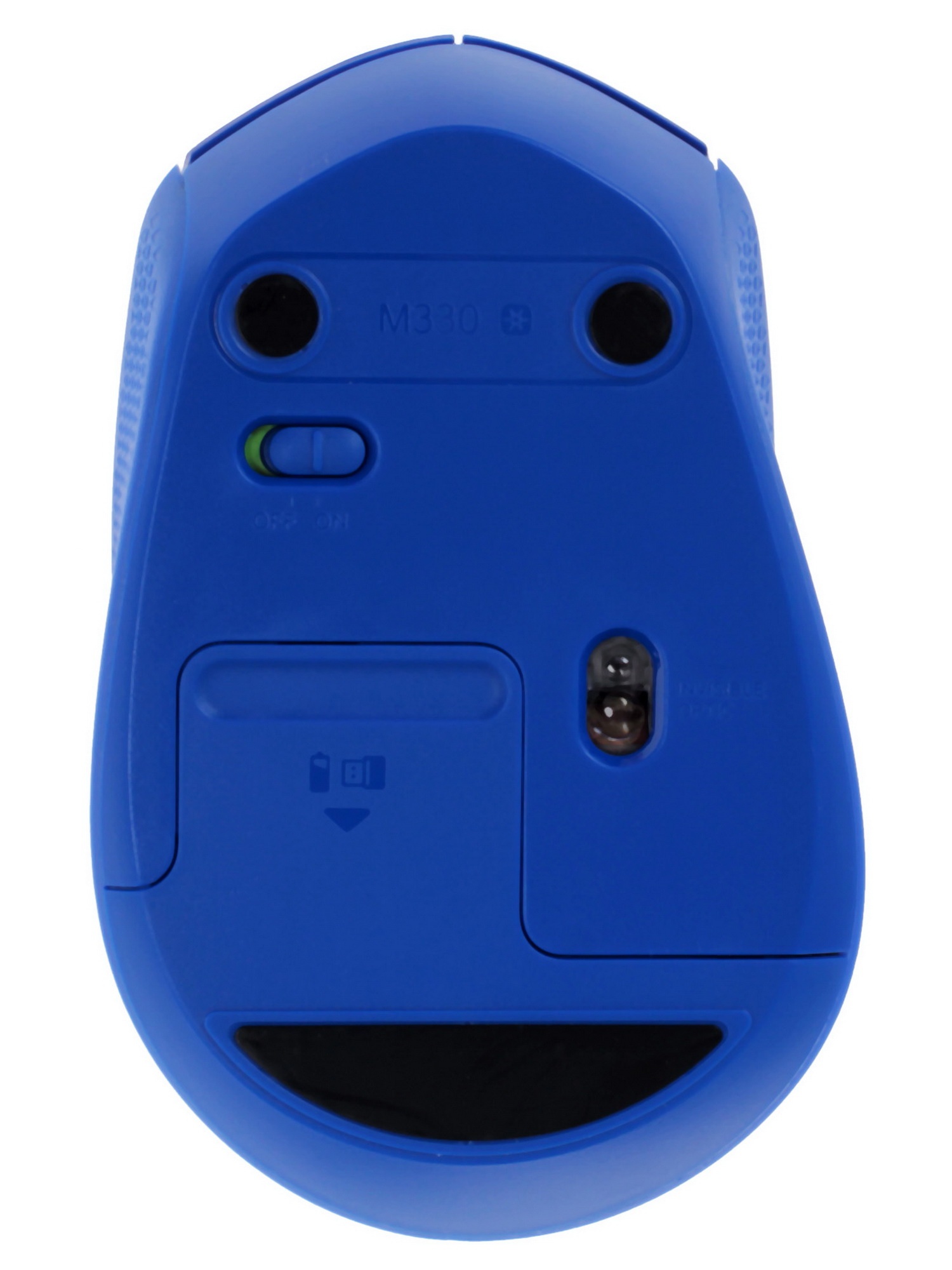 Мышь беспроводная Logitech M330 SILENT PLUS синий, 1000 dpi, радиоканал, USB, кнопки - 3