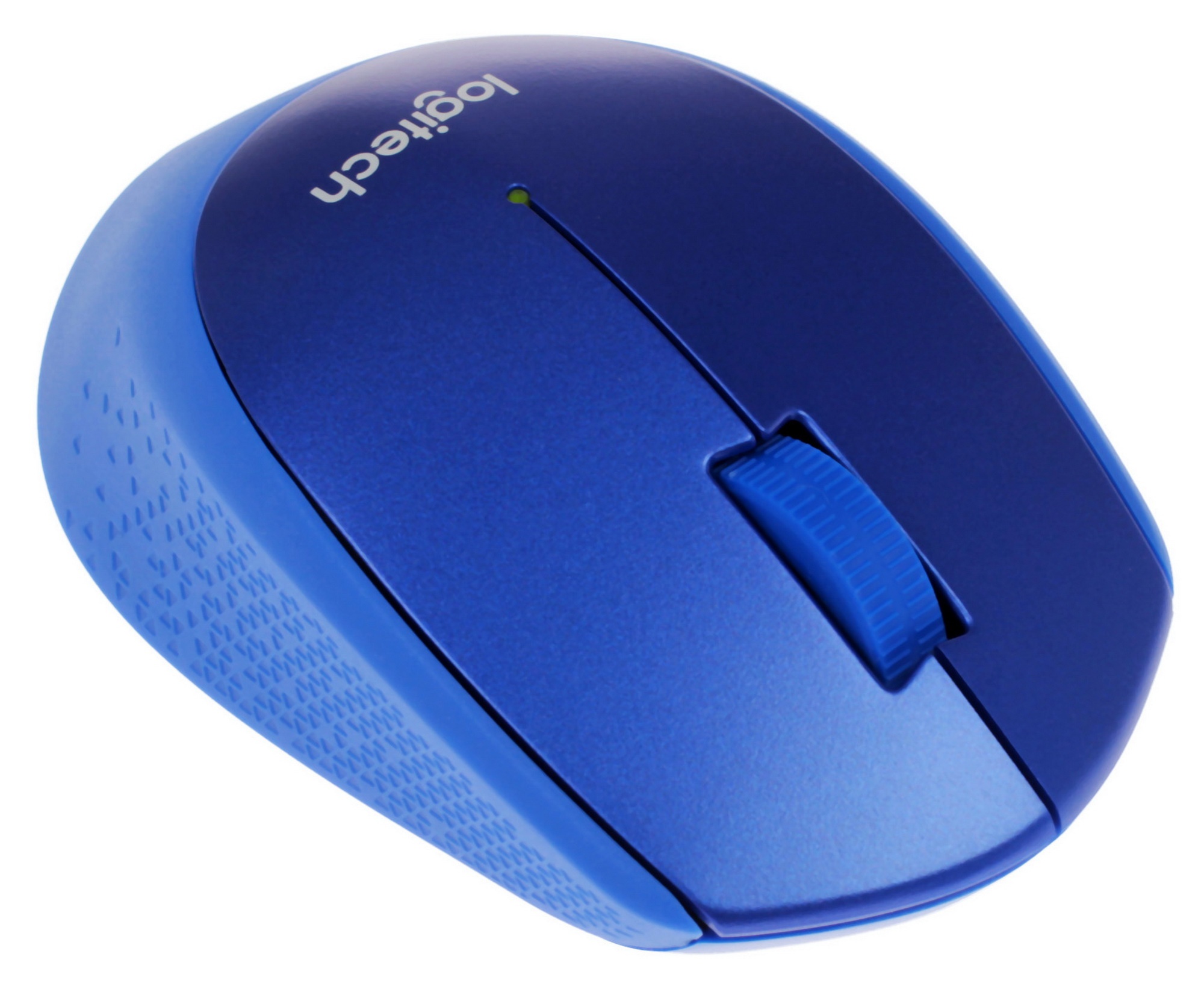 Мышь беспроводная Logitech M330 SILENT PLUS синий, 1000 dpi, радиоканал, USB, кнопки - 3