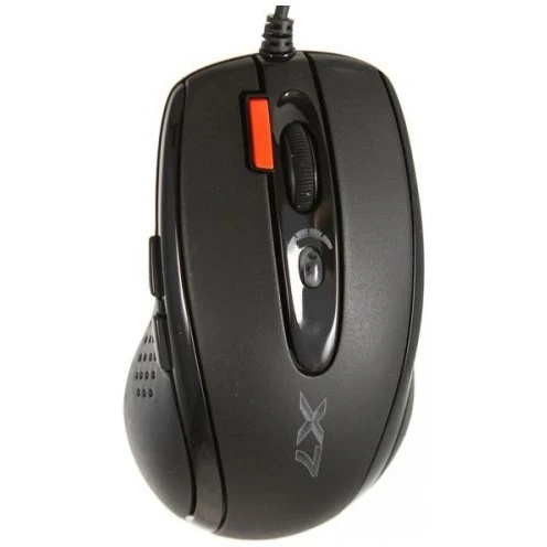 Мышь проводная + коврик A4Tech X-7120 черный, 2000 dpi, USB, кнопки - 7