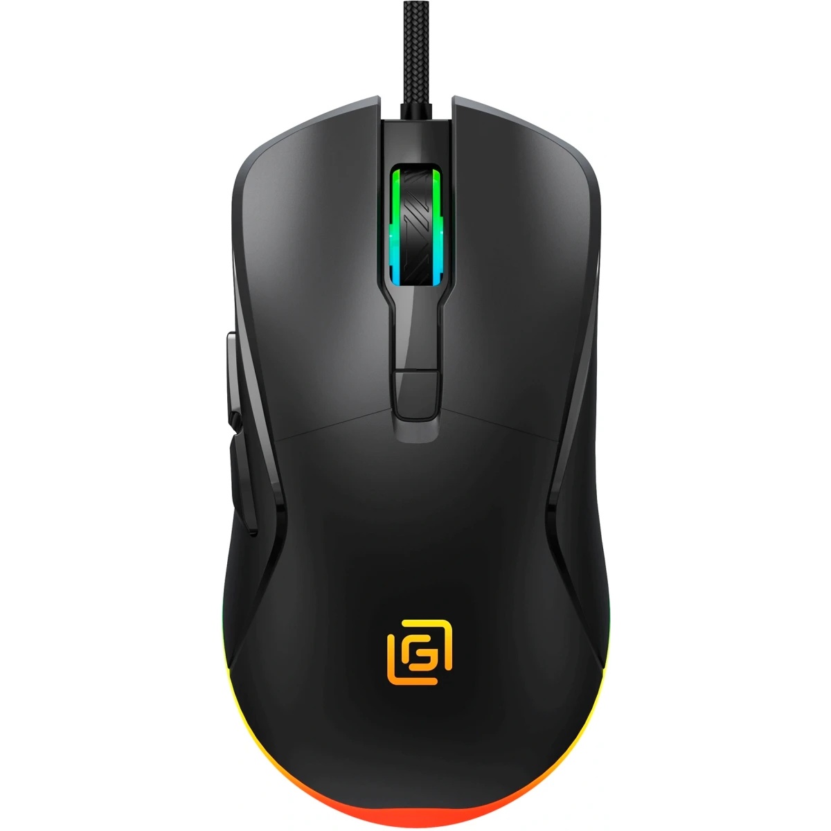 Мышь проводная Oklick 750G черный, 7200 dpi, USB, кнопки - 5