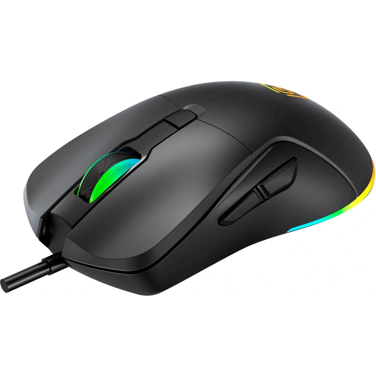 Мышь проводная Oklick 750G черный, 7200 dpi, USB, кнопки - 5
