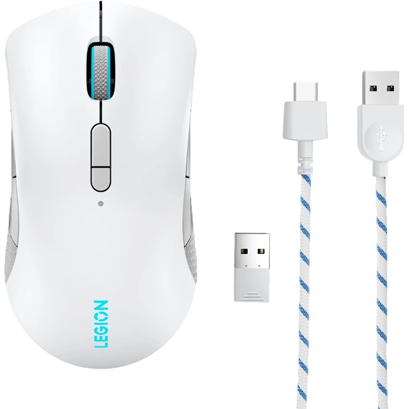 Мышь Lenovo Legion M600 белый оптическая (16000dpi) беспроводная BT/Radio USB (9but)