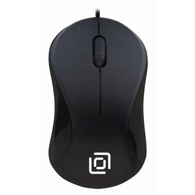 Мышь проводная Oklick 115SR черный, 1000 dpi, USB, кнопки - 3