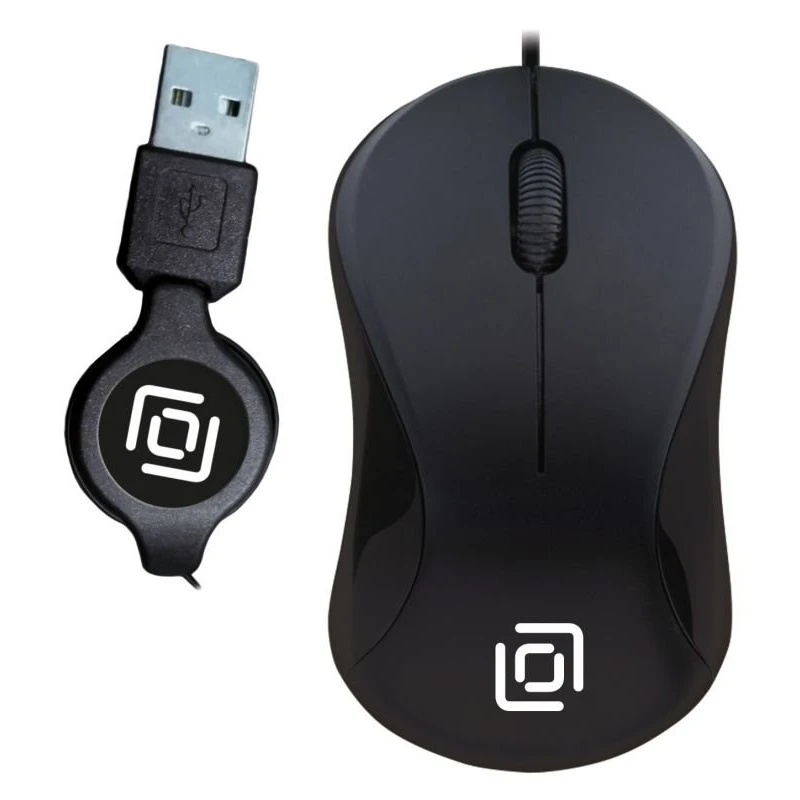 Мышь проводная Oklick 115SR черный, 1000 dpi, USB, кнопки - 3