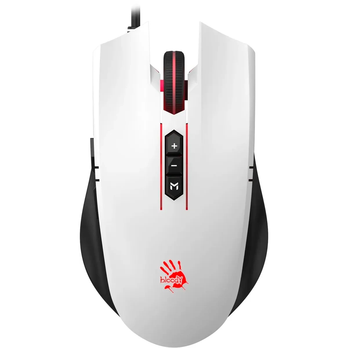 Мышь проводная A4Tech Bloody ES7 белый, 6000 dpi, USB, кнопки - 8
