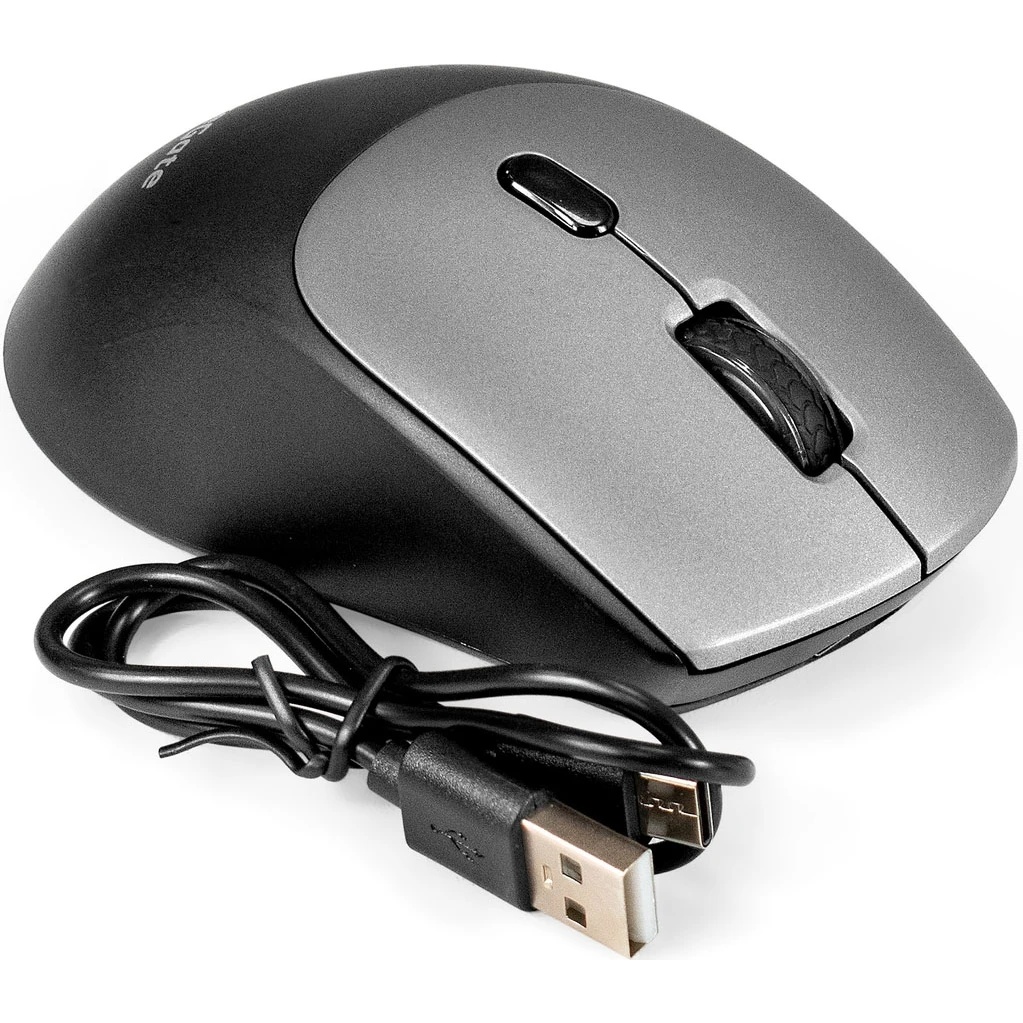 Мышь беспроводная ExeGate Professional Standard BT-070 черный, 1600 dpi, радиоканал, Bluetooth, USB,