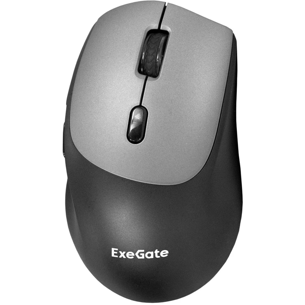 Мышь беспроводная ExeGate Professional Standard BT-070 черный, 1600 dpi, радиоканал, Bluetooth, USB,