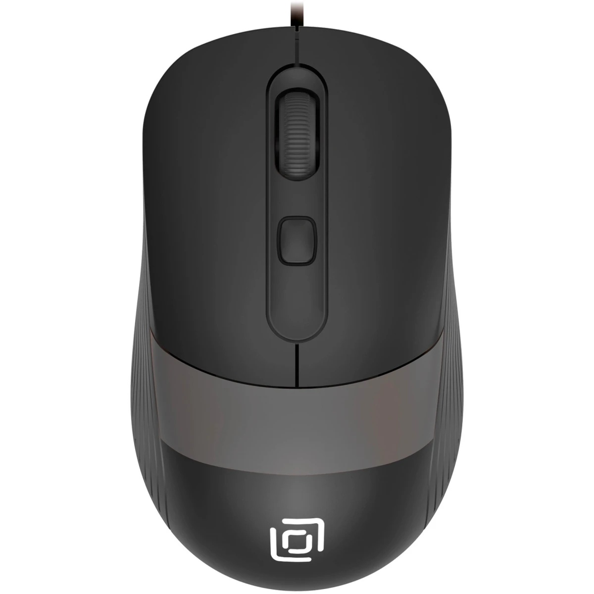 Мышь проводная Oklick 310M черный/серый, 2400 dpi, USB, кнопки - 4